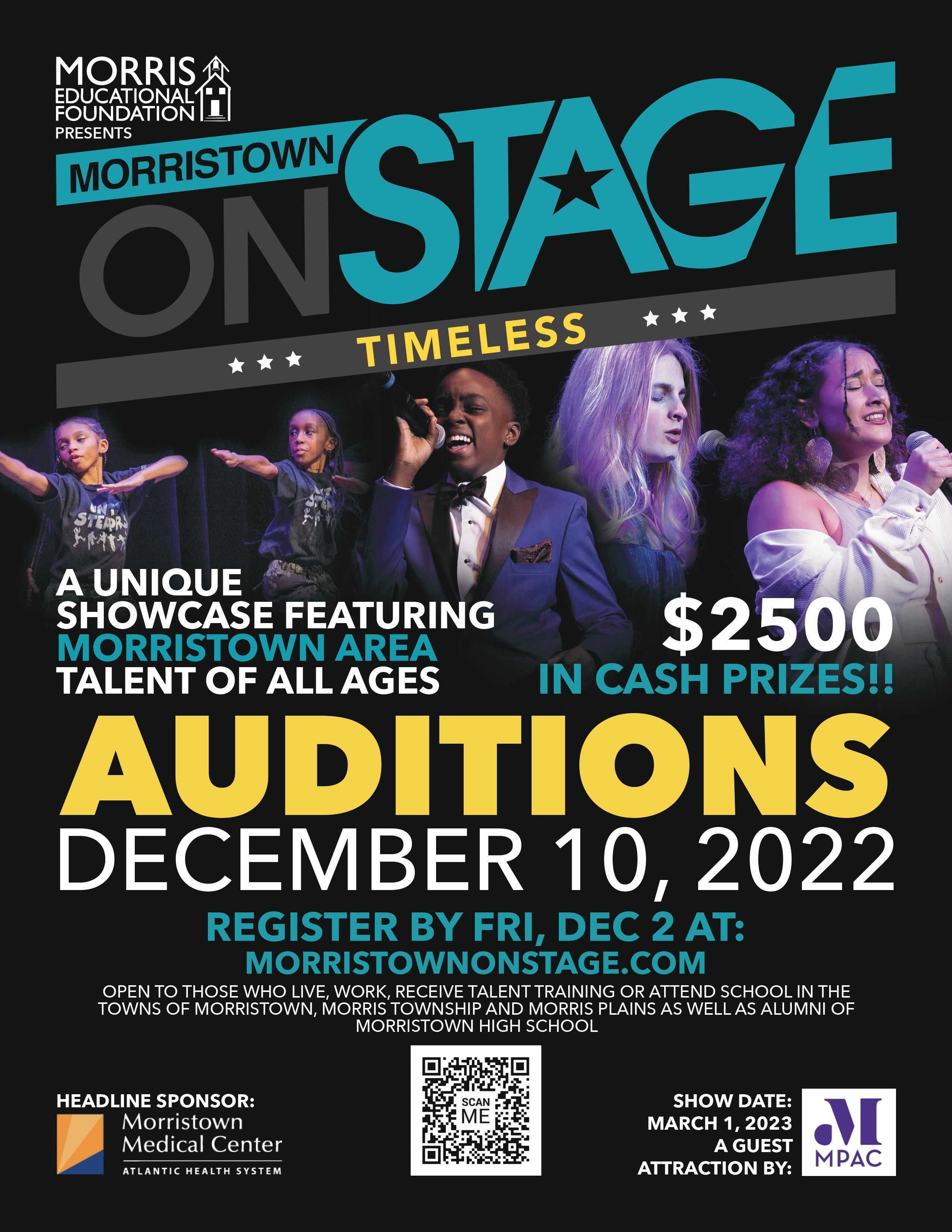 Morristown ONSTAGE Opens Auditions for 2023 Show