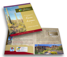 Request an estimate for printing pocket folders / presentation materials.