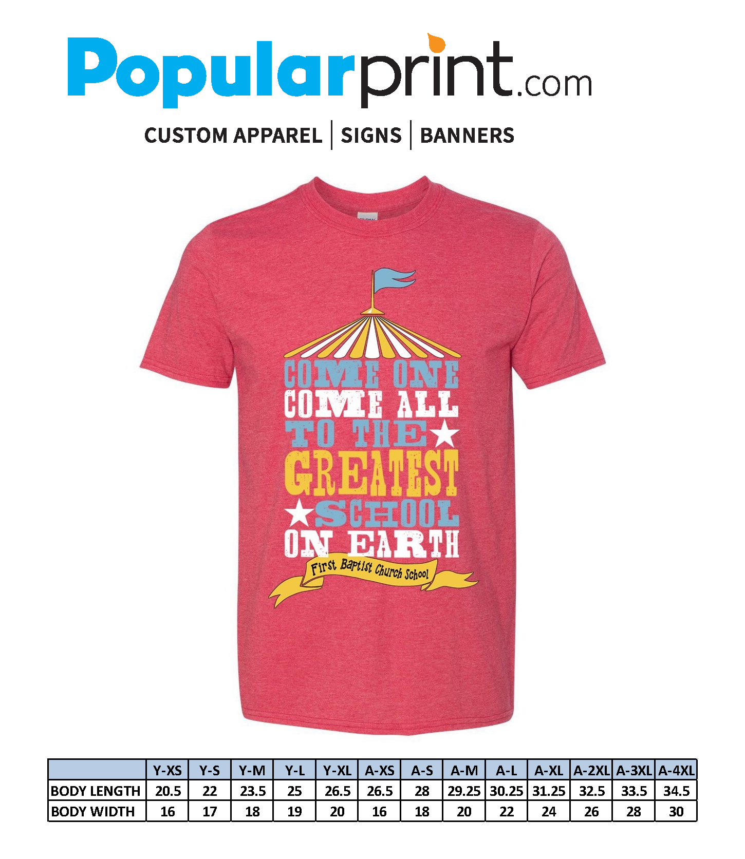 Fall Carnival 64000/64500B Adult/Youth T-Shirt