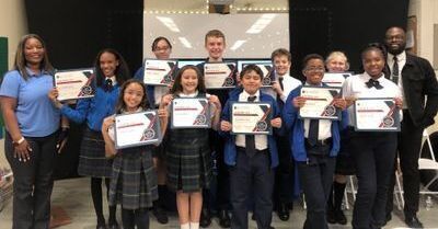 First NCF Ambassadors - St. Mary of the Mills Students Honored in Ceremony