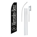 Mercedes Swooper/Feather Flag + Pole + Ground Spike
