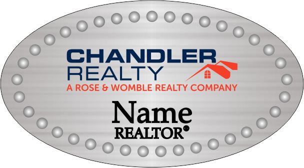 Oval Bling Name Badge