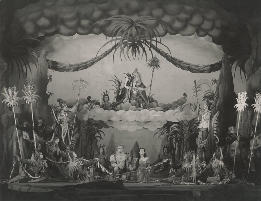 photo of 1951 production of Shakespeare's tempest
