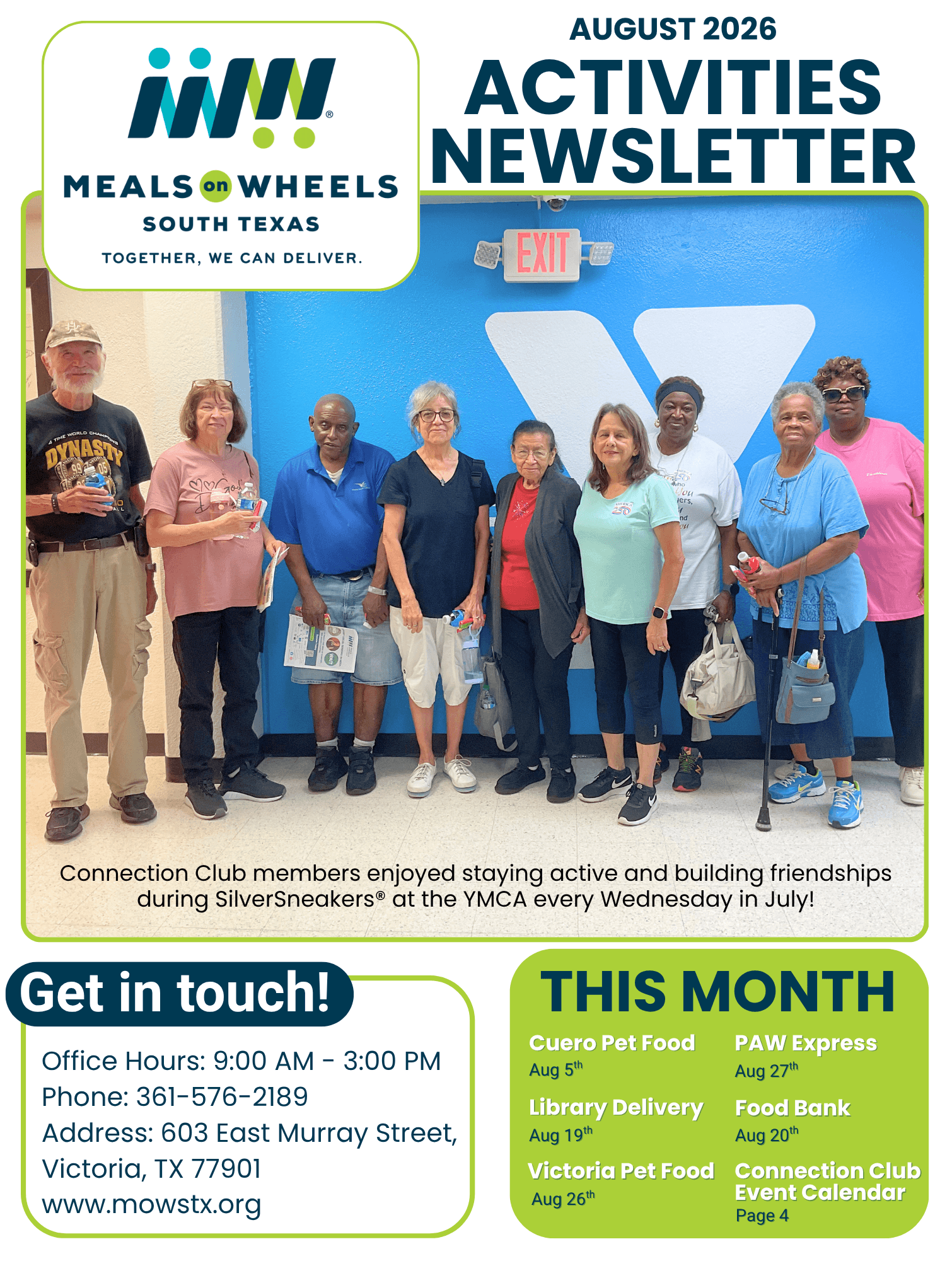 August 2026 Event Newsletter