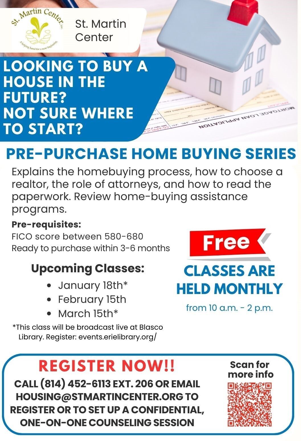 Pre-Purchase Home Buying Series - CLICK HERE TO REGISTER