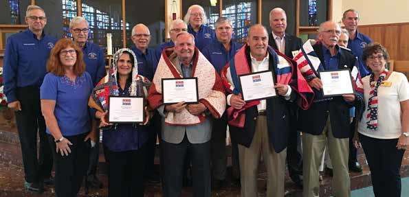 Military veterans honored by Knights with quilts