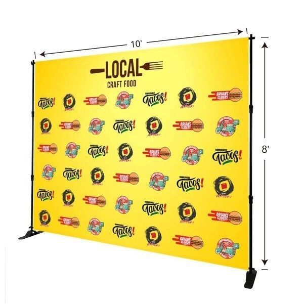 10' X 8' Adjustable Backdrop Banner Stand (Frame+Fabric)