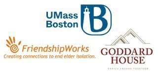UMass Boston, FriendshipWorks and Goddard House Community Initiatives logos