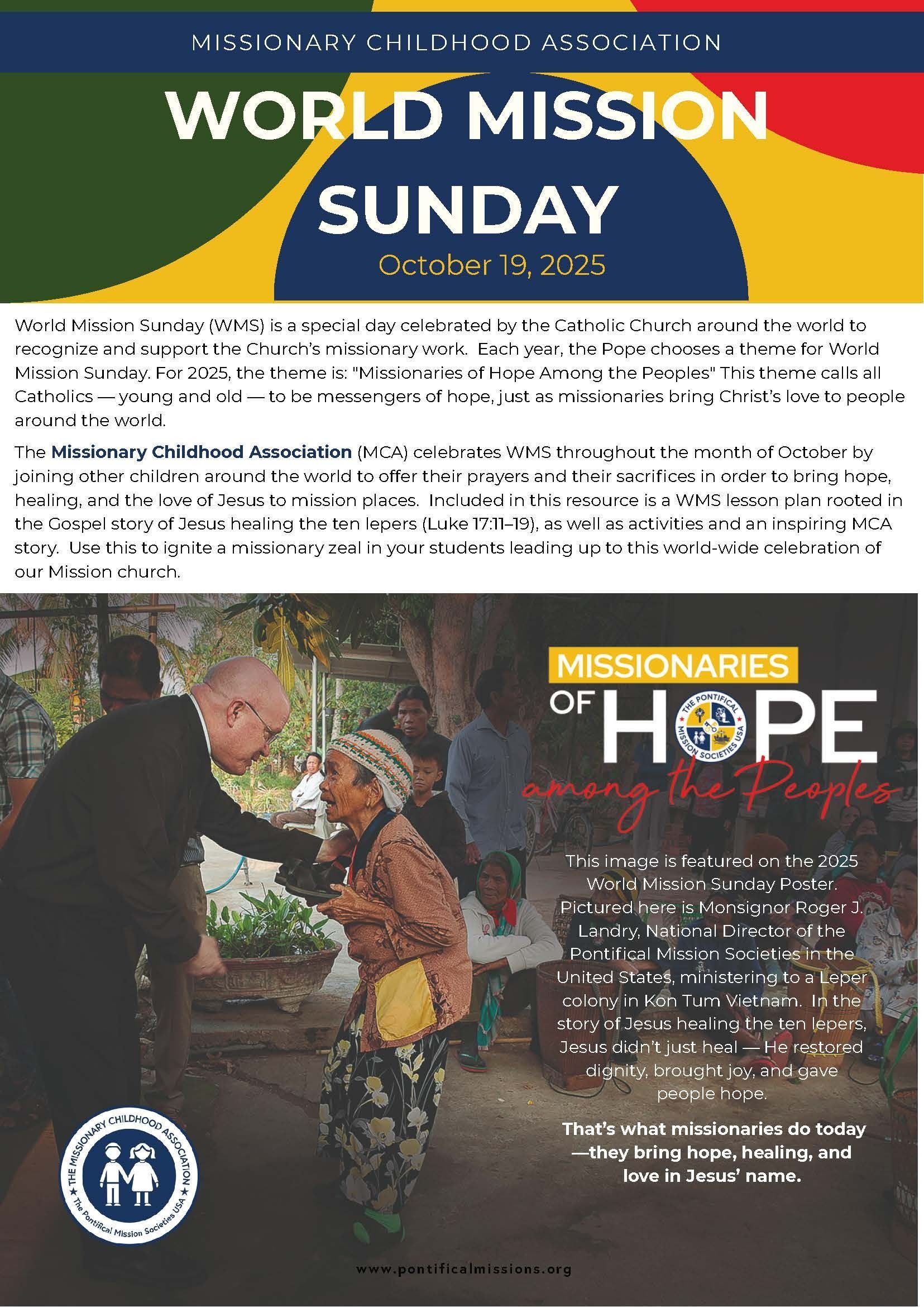 World Mission Sunday - Oct. 19, 2025