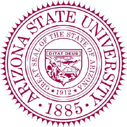 Y34334 -  Carved Raised Outline Wall Plaque of  Arizona State University