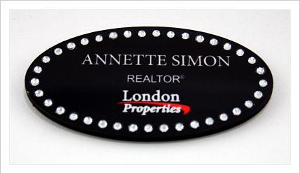 London Properties Black Oval