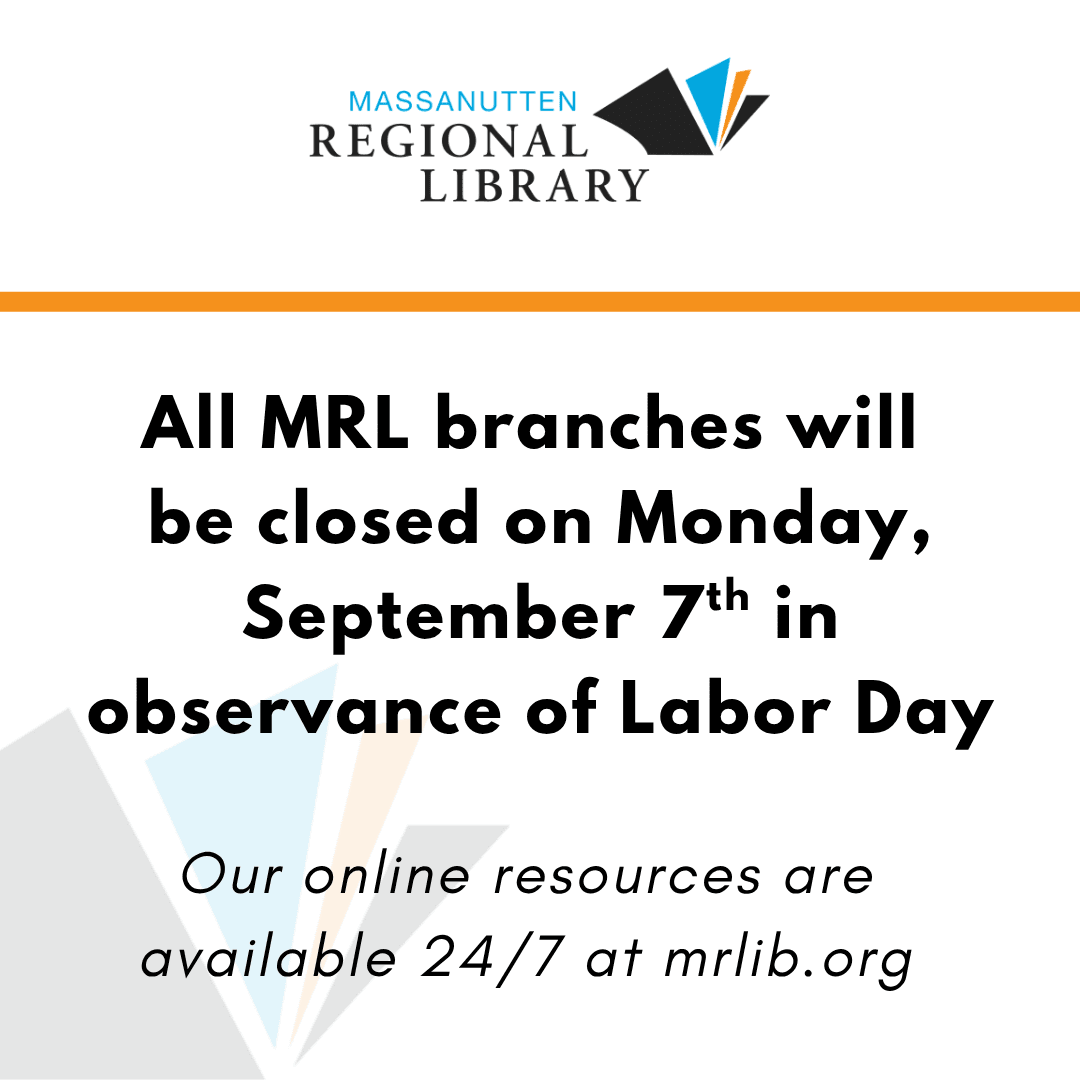 Upcoming closure on Monday, September 7th