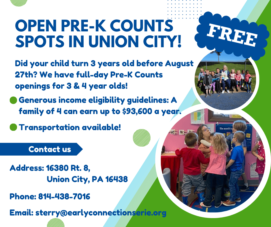 Open Pre-K Counts Slots in Union City!