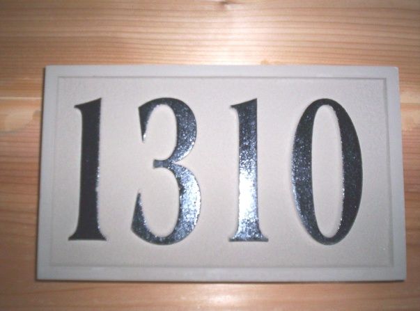 KA20888 - Carved HDU Residence Street Address Number Sign