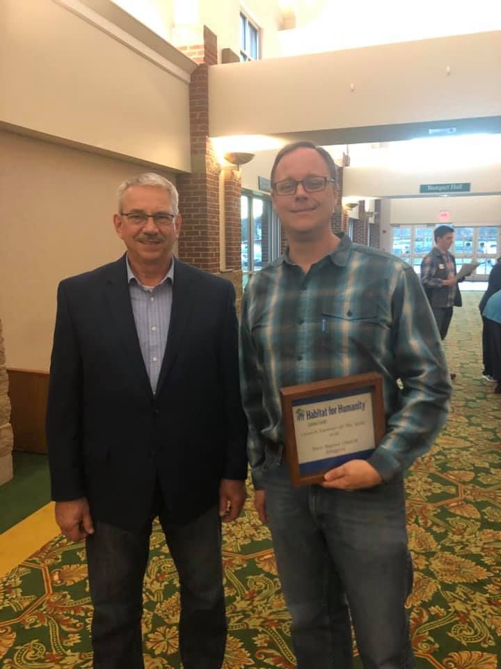 First Baptist Church of Ringgold receives the 2019 church partner of the year award 