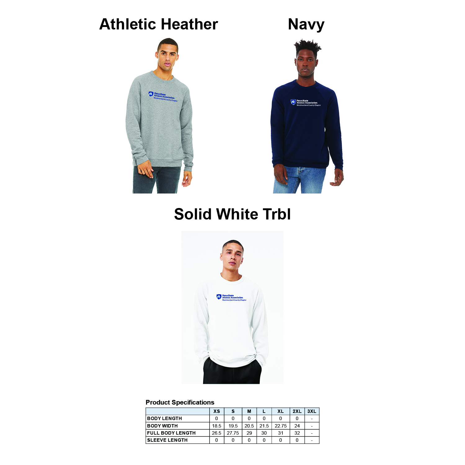 Bella + Canvas Unisex Sponge Fleece Crewneck Sweatshirt