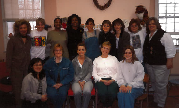 A Woman's Place staff in 1990.