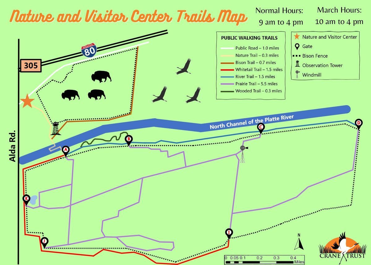 Crane Trust Trail Map