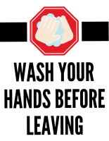 Wash Hands Before Leaving