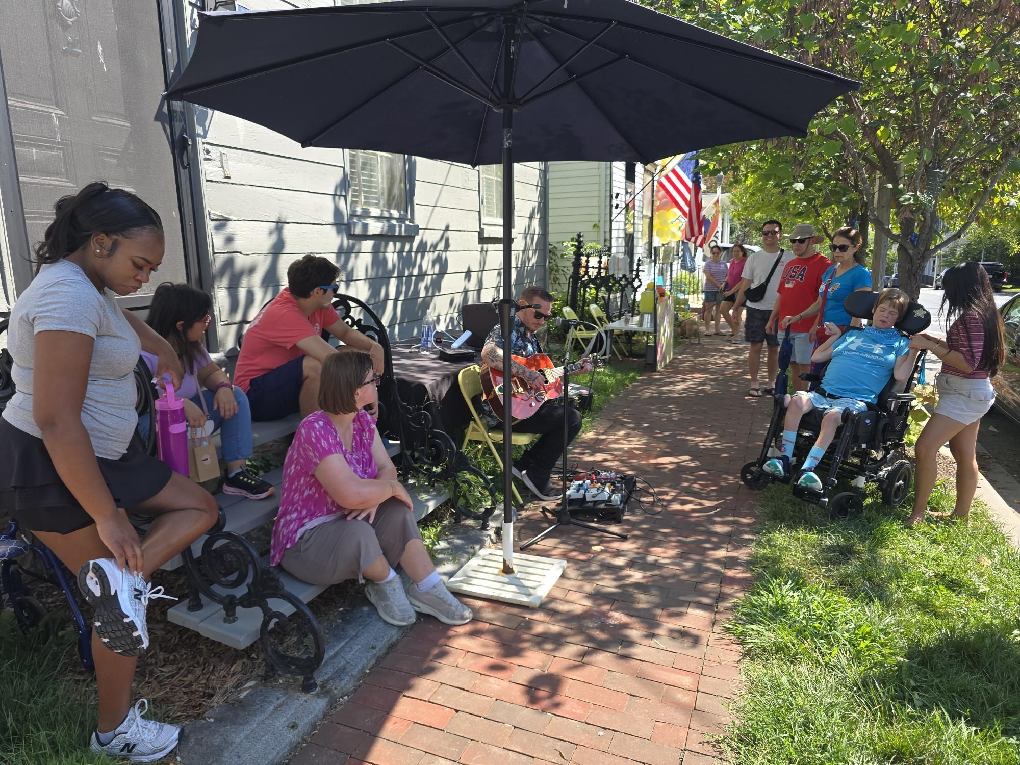 Enjoying the Community of Play Music on the Porch Day