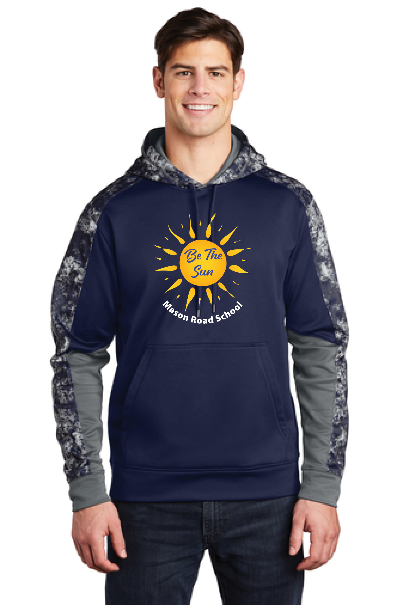 Sport-Tek® Sport-Wick® Mineral Freeze Fleece Colorblock Hooded Pullover