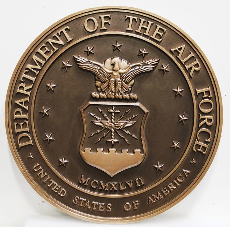 MA1029 - 3-D Plaque of the Seal of the US Department of the Air Force 