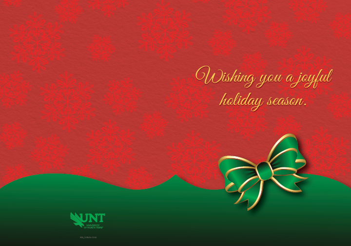 Design #2 - Red Snowflake Green Ribbon