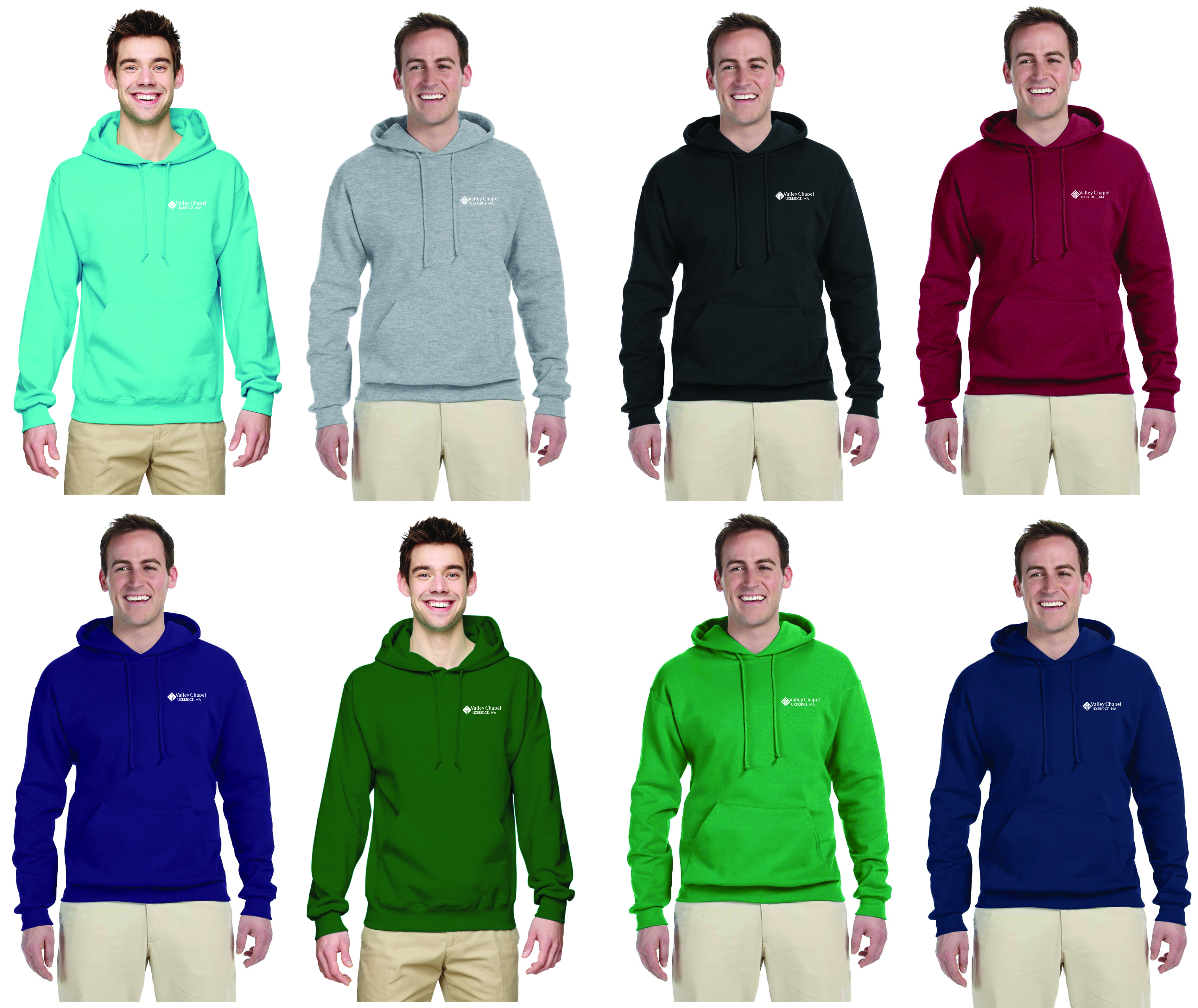Adult 8oz Pullover Hoodie (Left Chest)