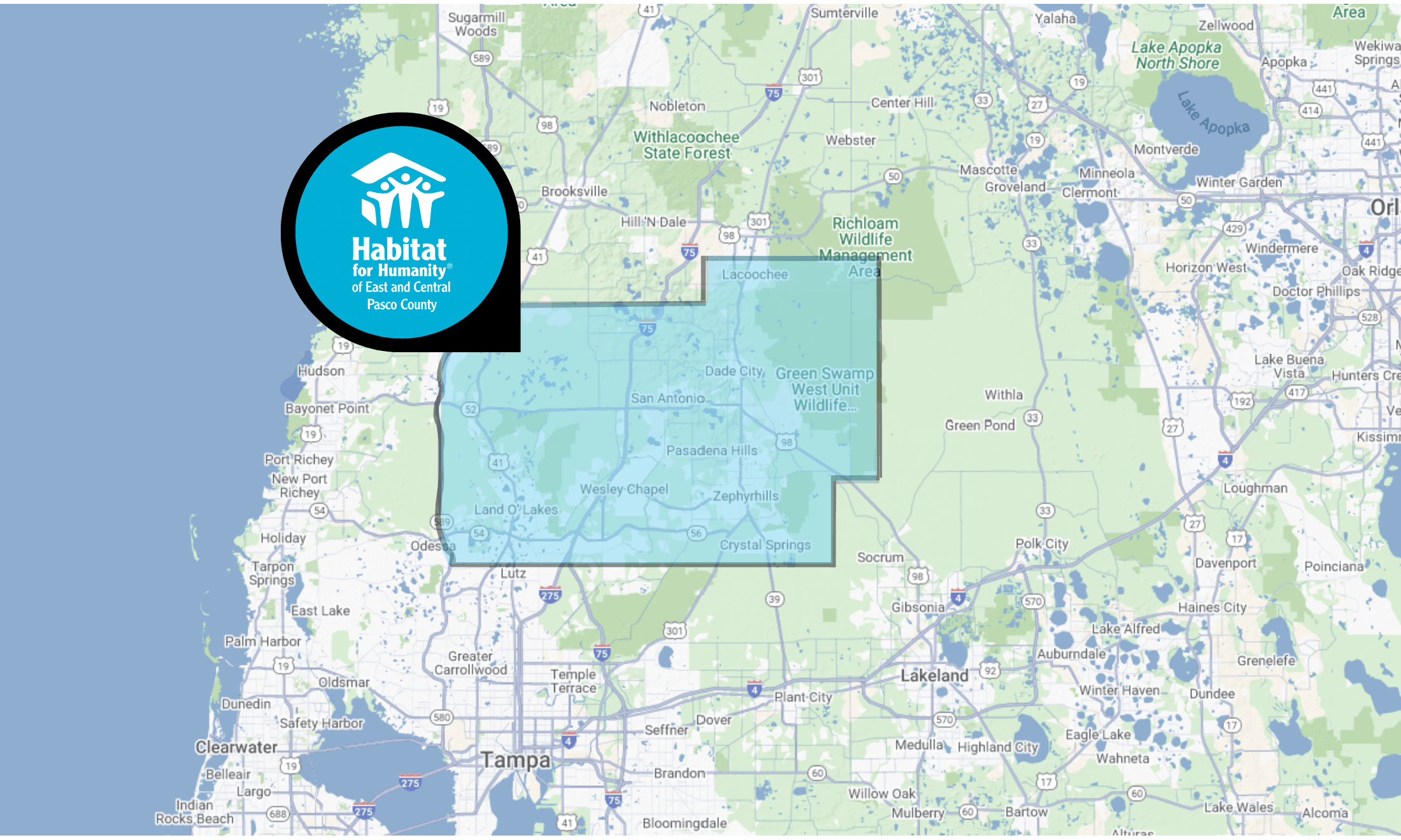 Service area map