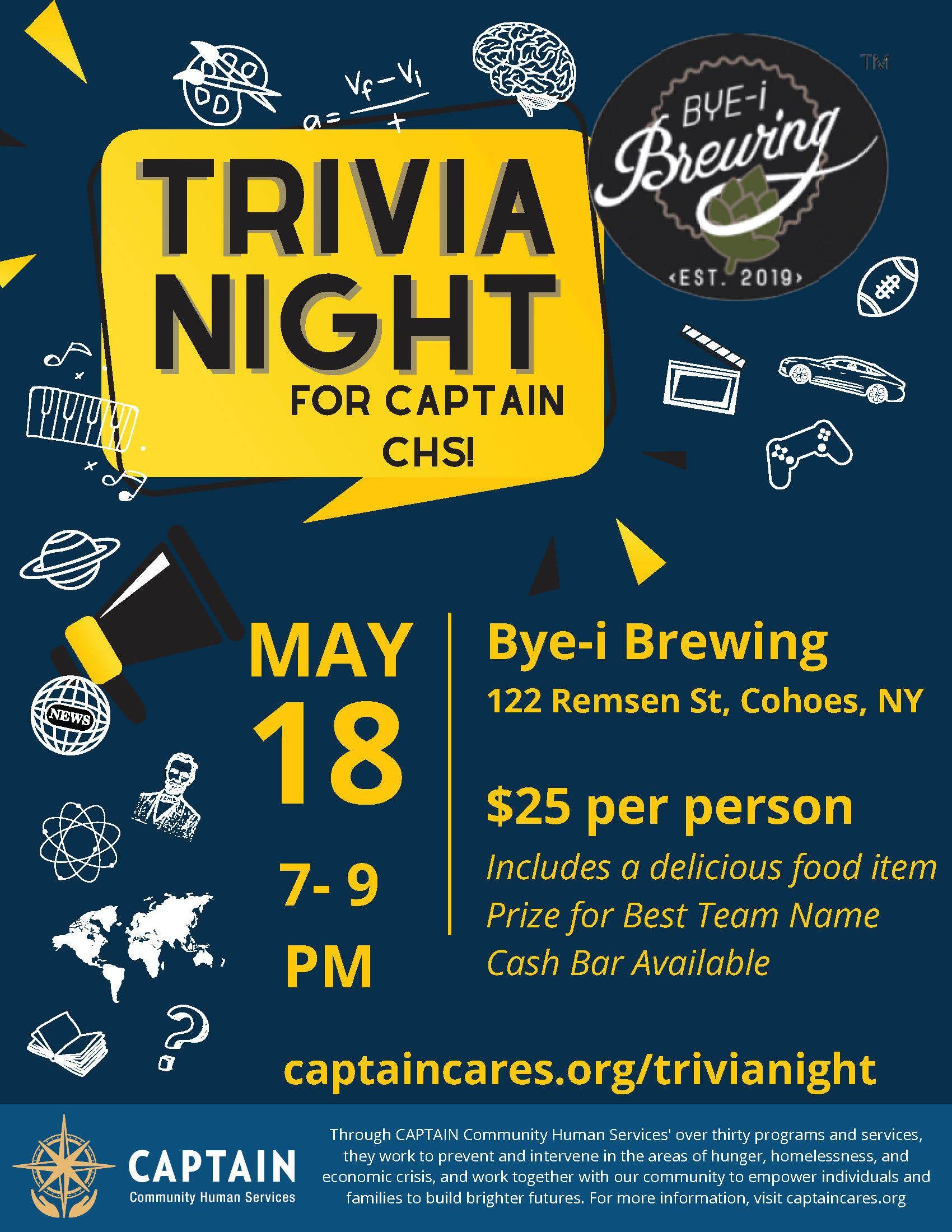 Triviia Night for CAPTAIN CHS!