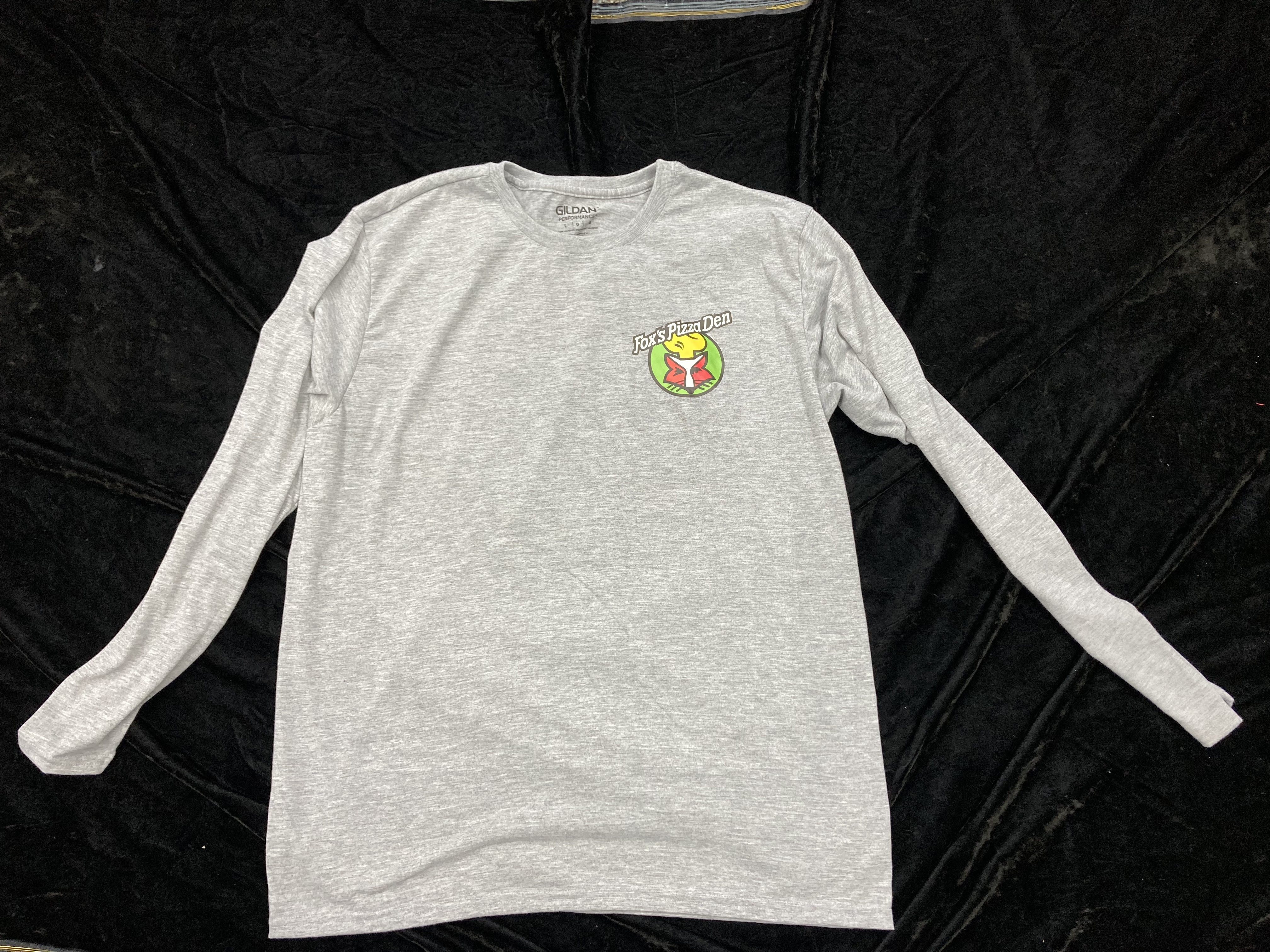 SALE Fox's Logo - Large Light Grey Long Sleeve