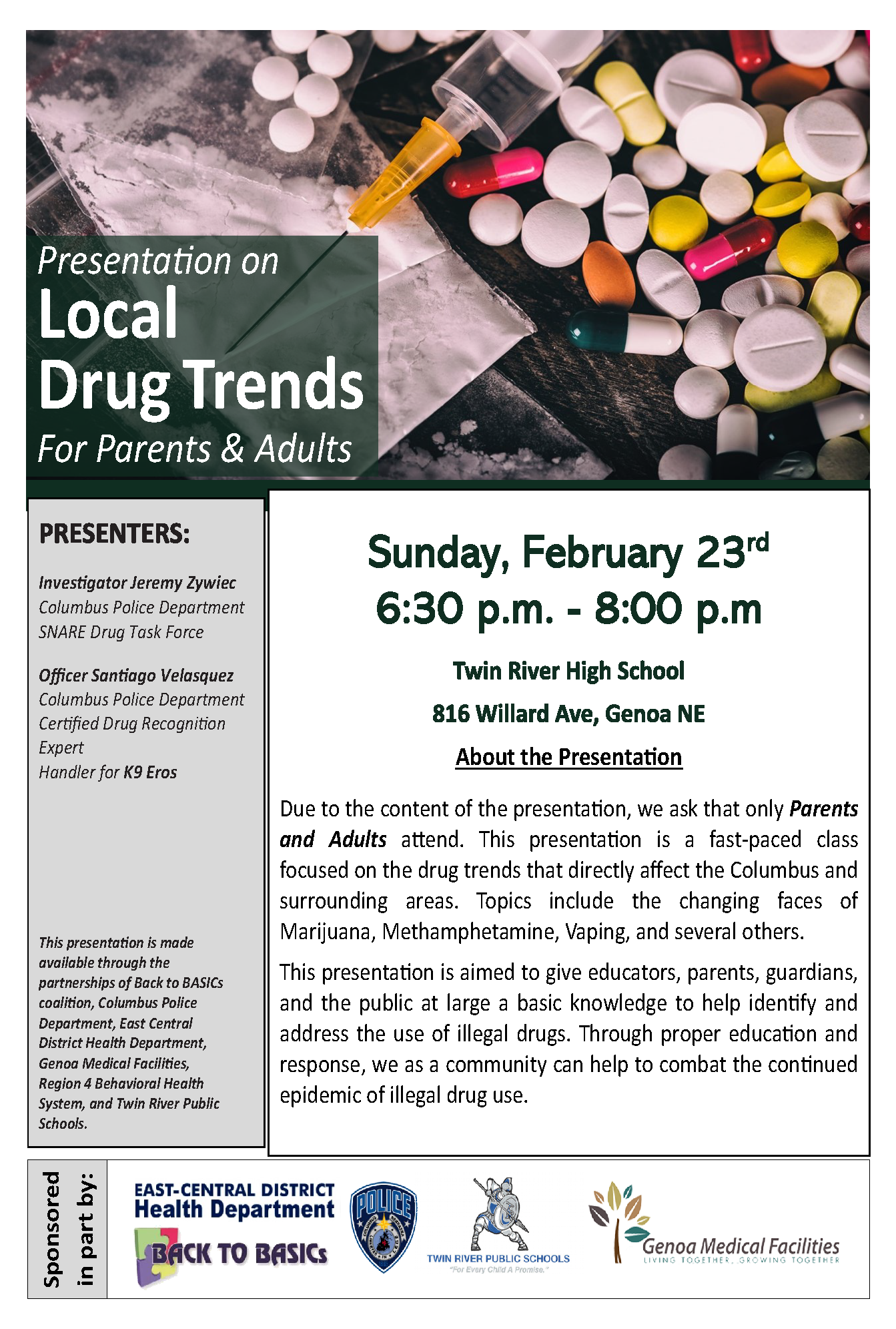 Local Drug Trends for Parents and Adults