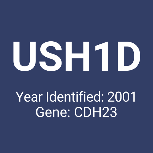 USH1D (Year Identified: 2001 | Gene: CDH23)