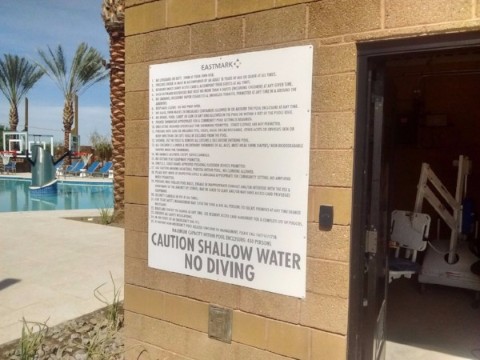 Home Community Updates Pool Amenity Signs in Mesa AZ