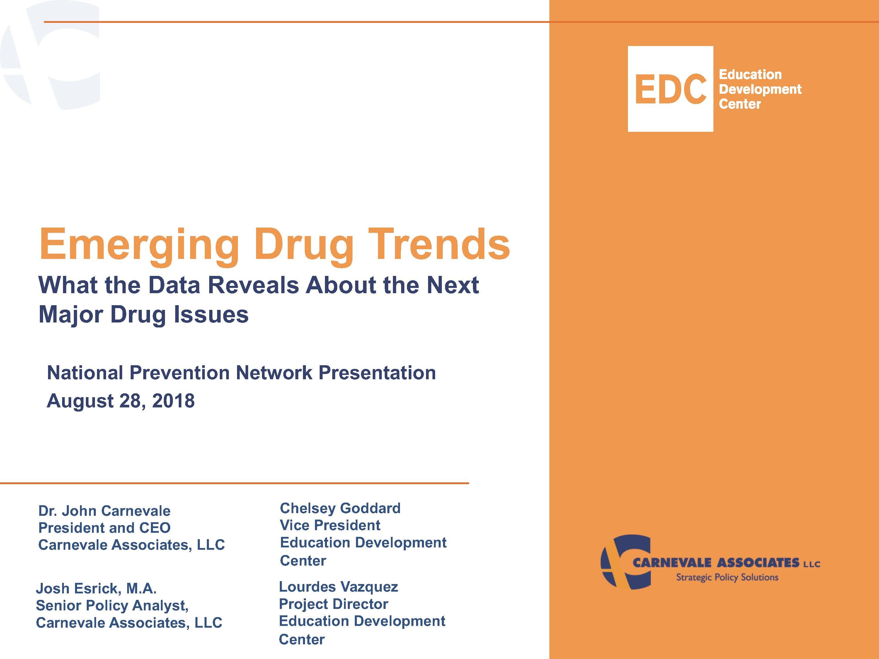Emerging Drug Trends Presentation: Data & Prevention