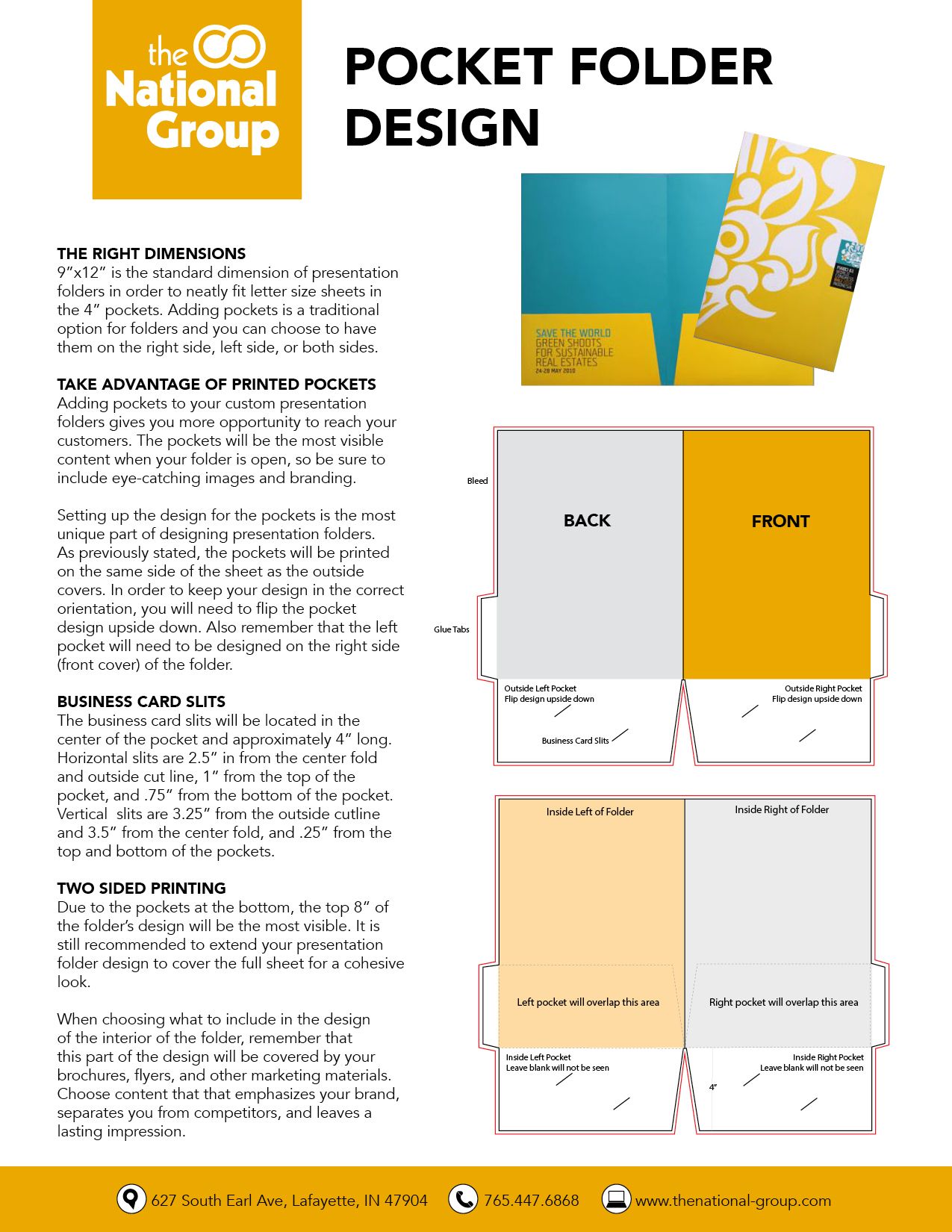 9” x 12” Pocket Folder Template Print Templates Resources The