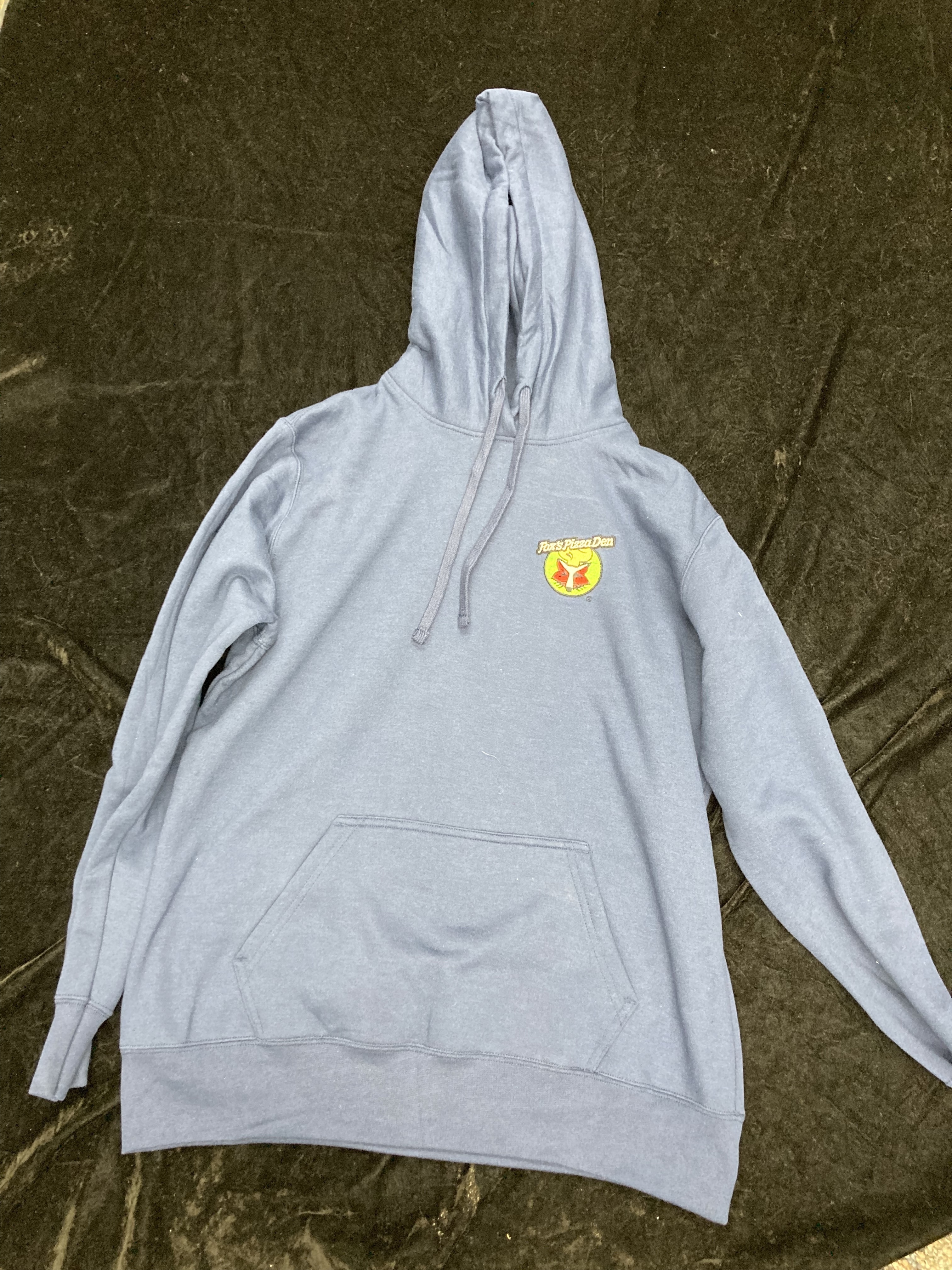 SALE Fox's Logo - LADIES XL Navy Hoodie