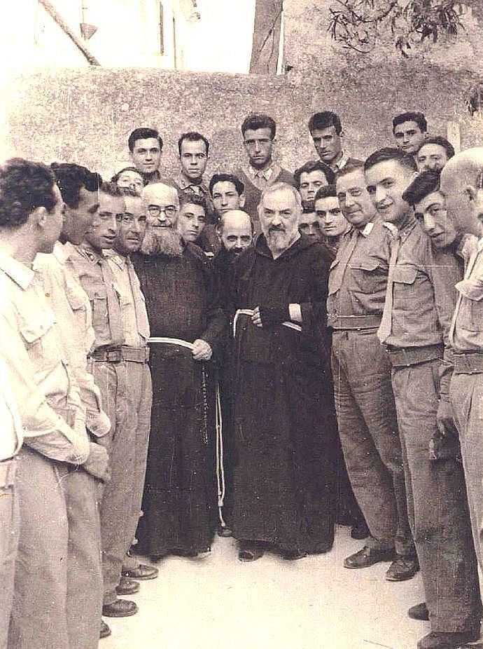 Padre Pio with American Bomber Squad