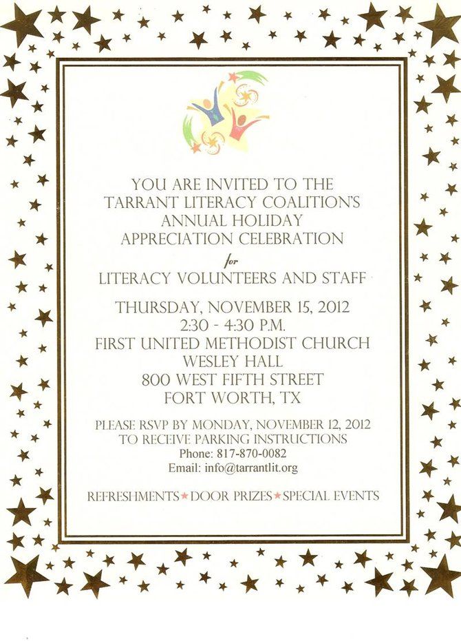 You are invited to the Holiday Celebration