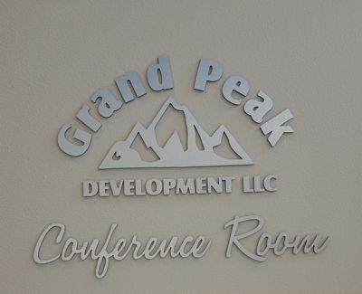 Lettering on a building