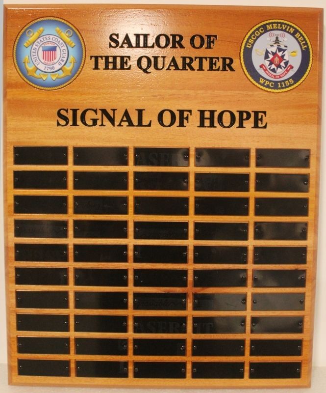 NP-2615 - U.S. Coast Guard “Sailor of the Quarter” Recognition Award Board – Signal of Hope