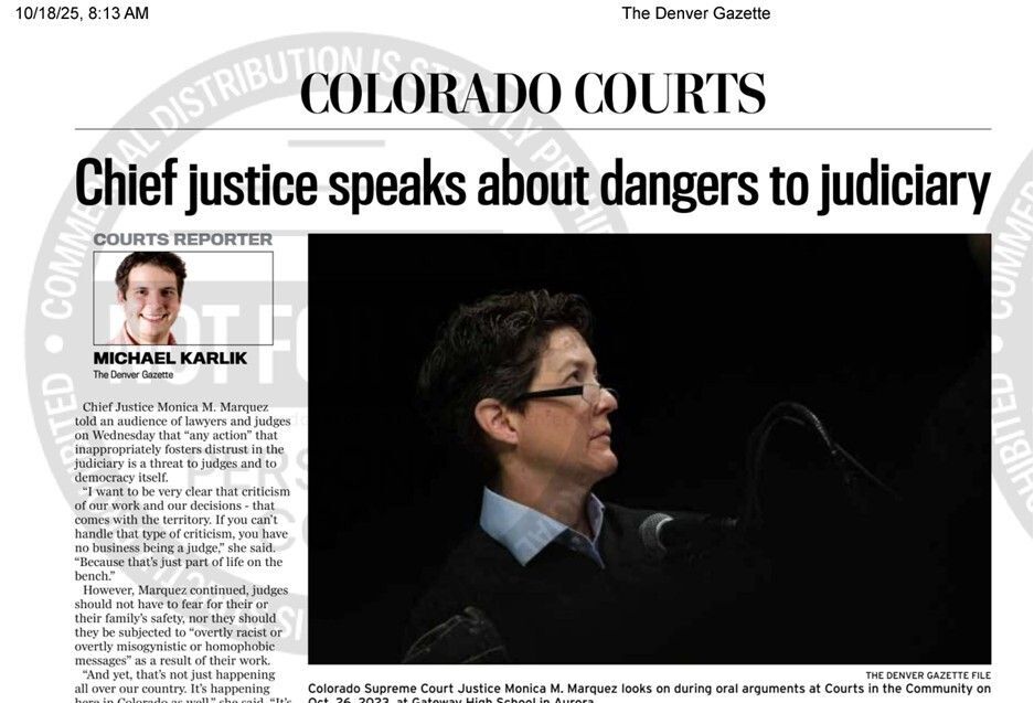 Denver Gazette coverage of CJI Gala