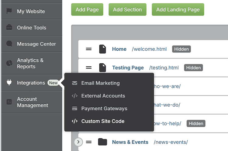 New! Custom Site Code in the Springboard
