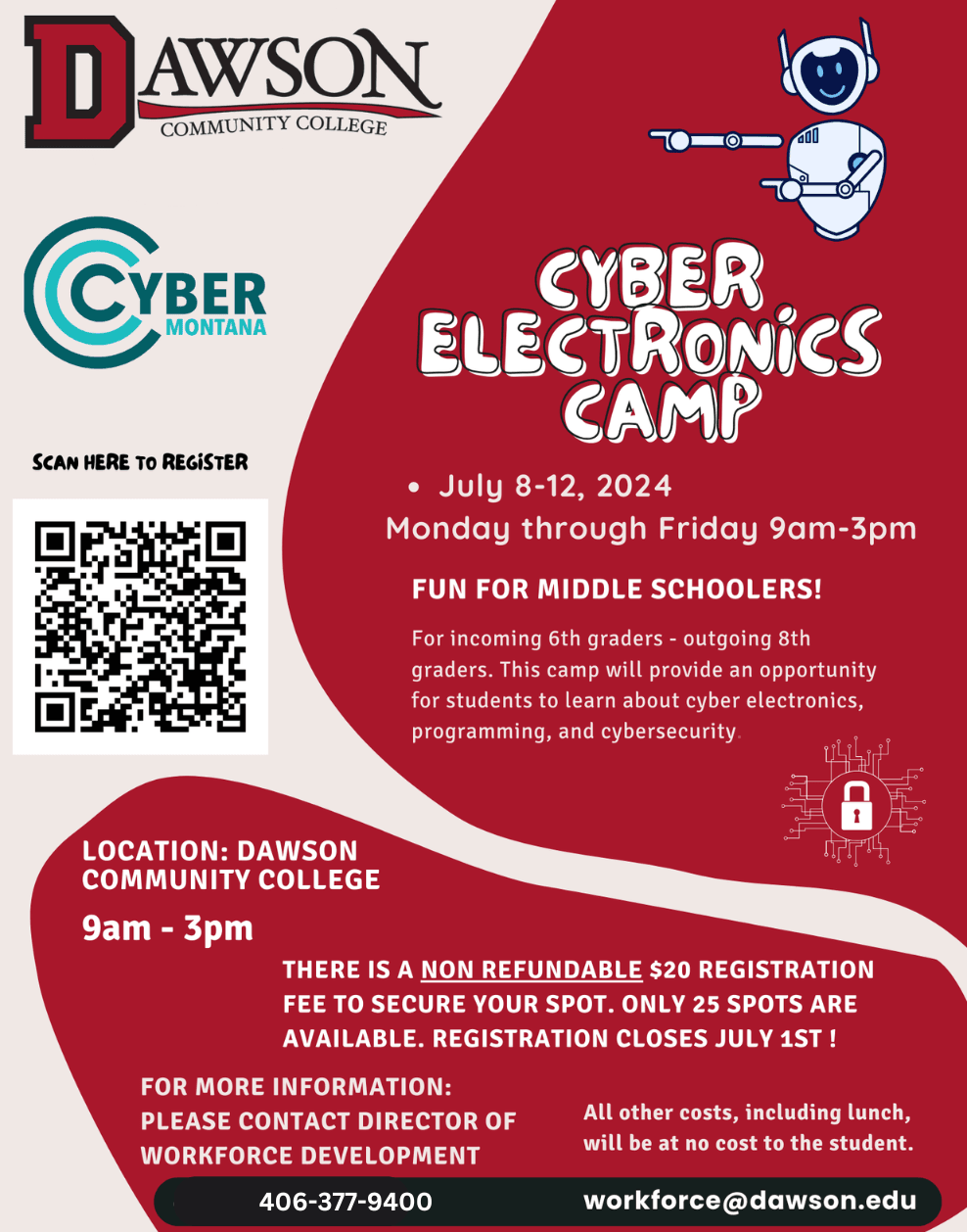 Cyber Electronics Camp July 8-12