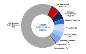 JDRF 2020 Research Spending by Category