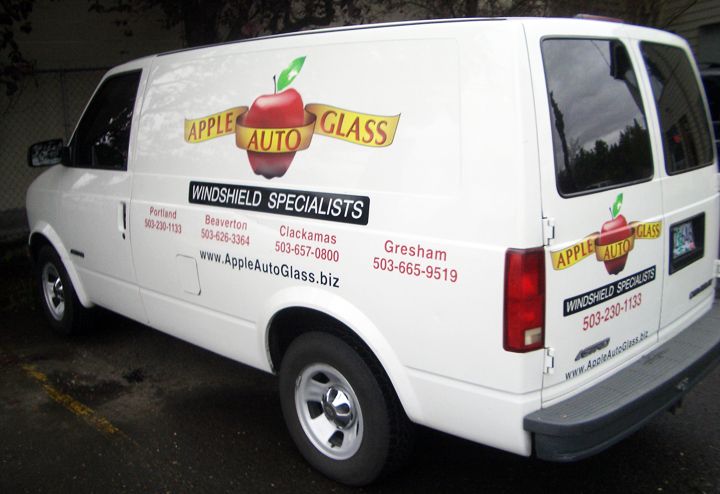 Apple Auto Glass Van Graphics