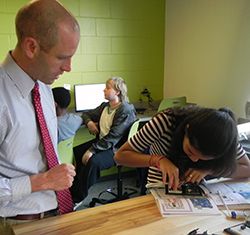 Kevin Vance in innovation lab