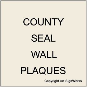 X33302 -  Carved Wood Wall Plaques of County Seals
