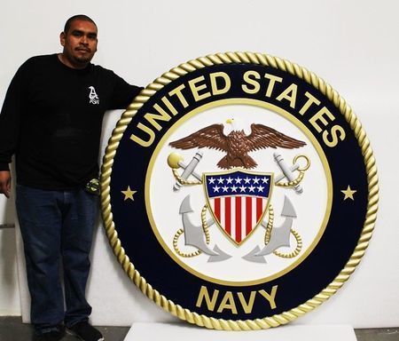 Vietnam Veteran United States Navy Ship USN Retired Veteran Birch Wall Plaque 