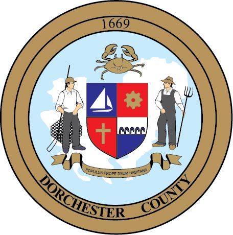 CP-1095 -  Plaque of the Seal of Dorchester County, Maryland, Giclee